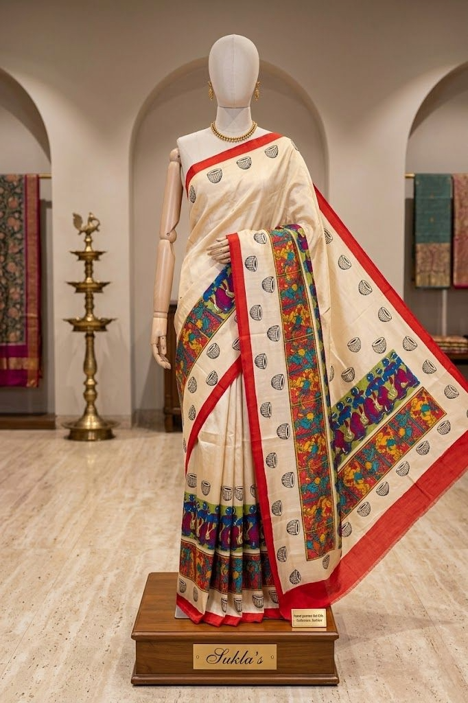 The Ivory Tapestry Pure Silk Saree