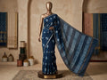 Midnight Shibori Chanderi Edit